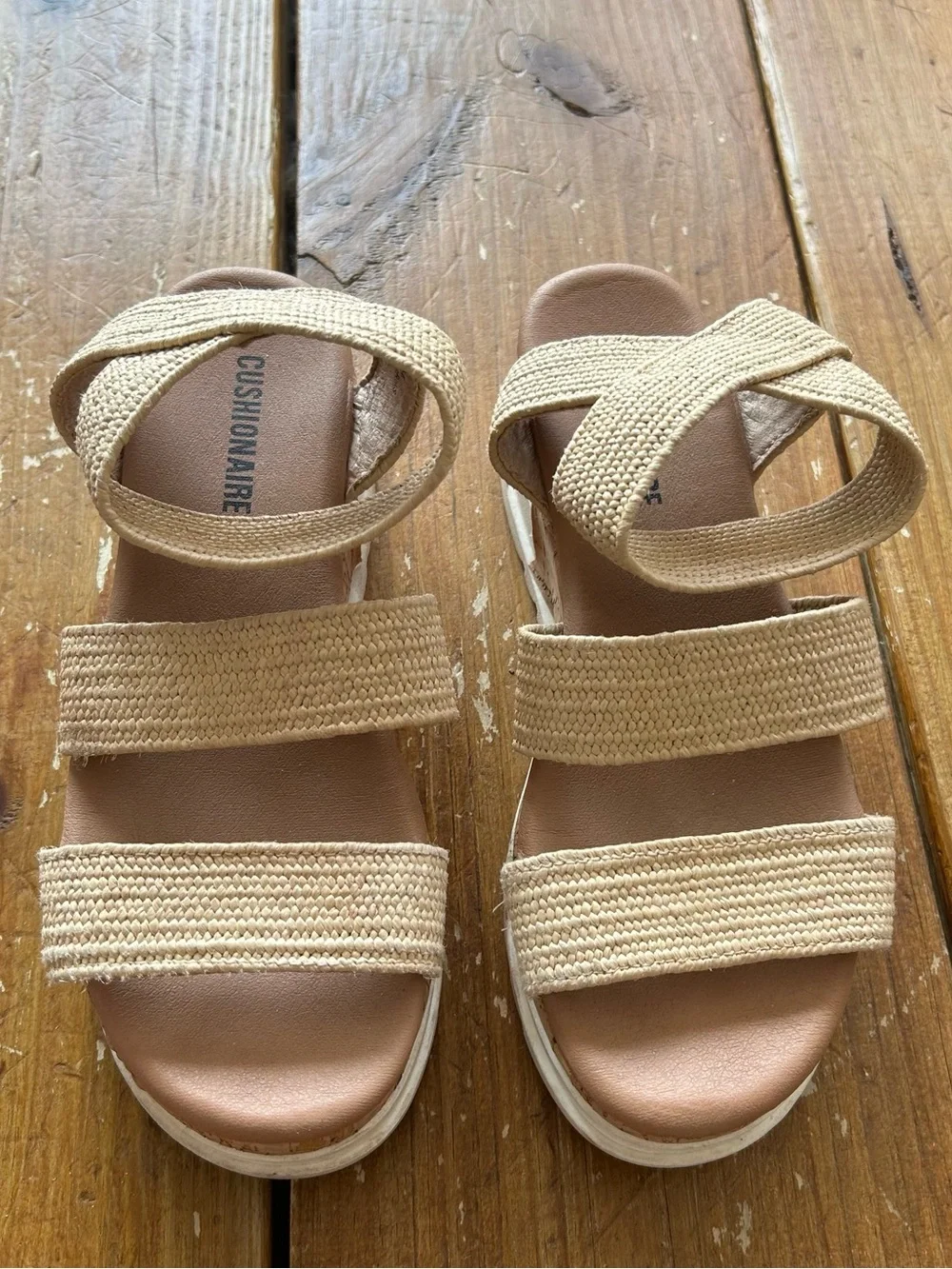 Strappy Beige Cork-Platform Espadrille Sandals